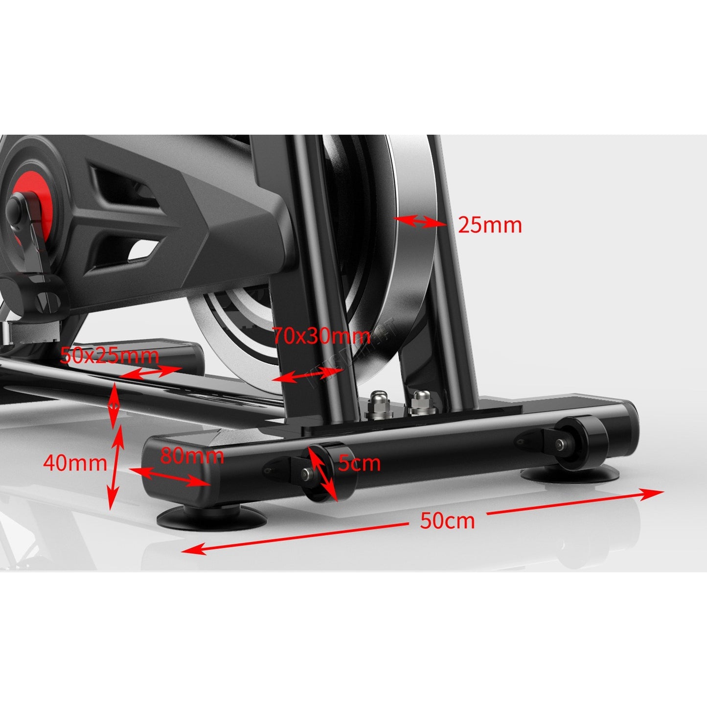 Exercise Bike Indoor Cycling Home Gym Workout Cardio Fitness LCD Monitor Black