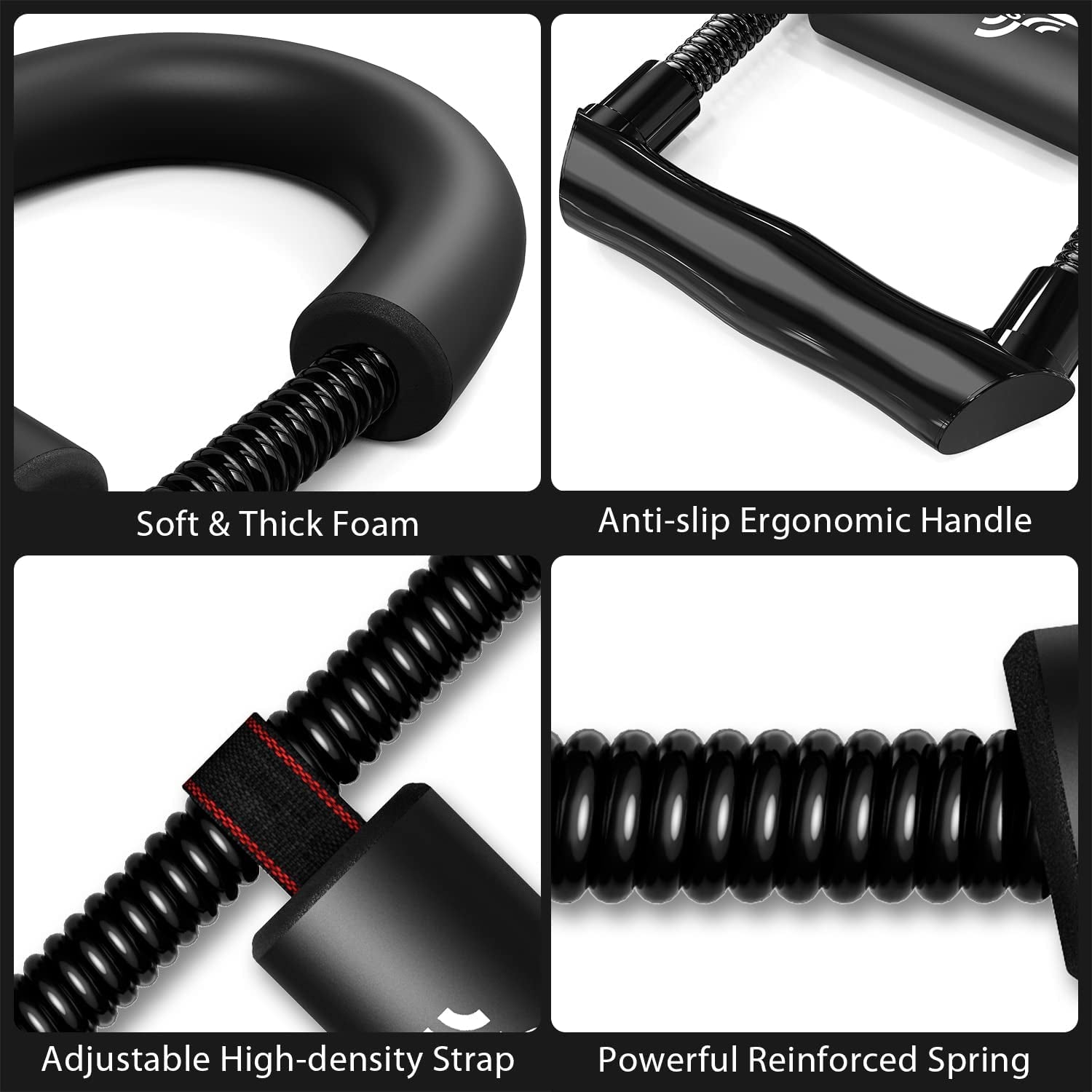 Forearm Strengthener Grip Strength Trainer, Adjustable Wrist and Forearm Exerciser for Hand Grip, Wrist Strengthener Trainer for Athletes, Climbers, Golf, Tennis, Home Gym Workout Equipment
