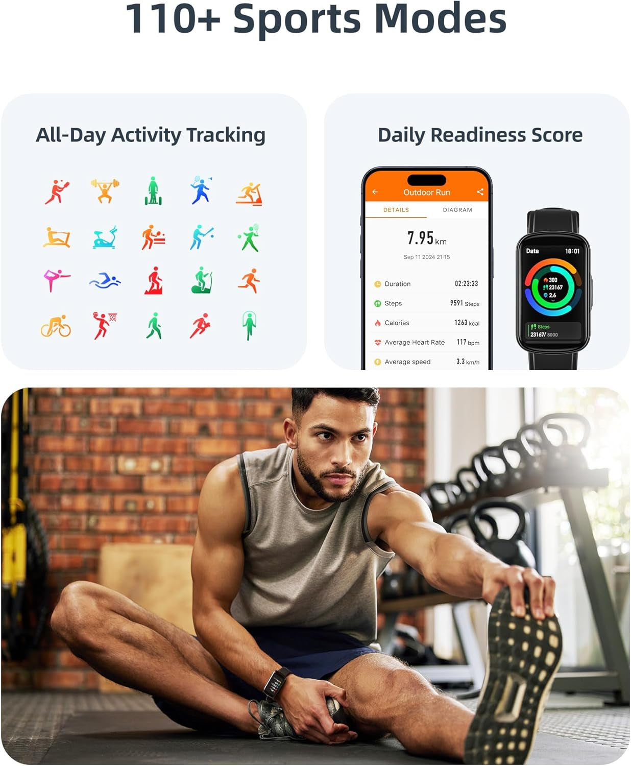 Fitness Tracker Answer/Make Calls, 1.57" Fitness Watch with 24/7 Heart Rate, Sleep Tracker, IP68 Smartwatch for Men Women with 110+ Sports, Step Counter, Calories, Activity Trakcer