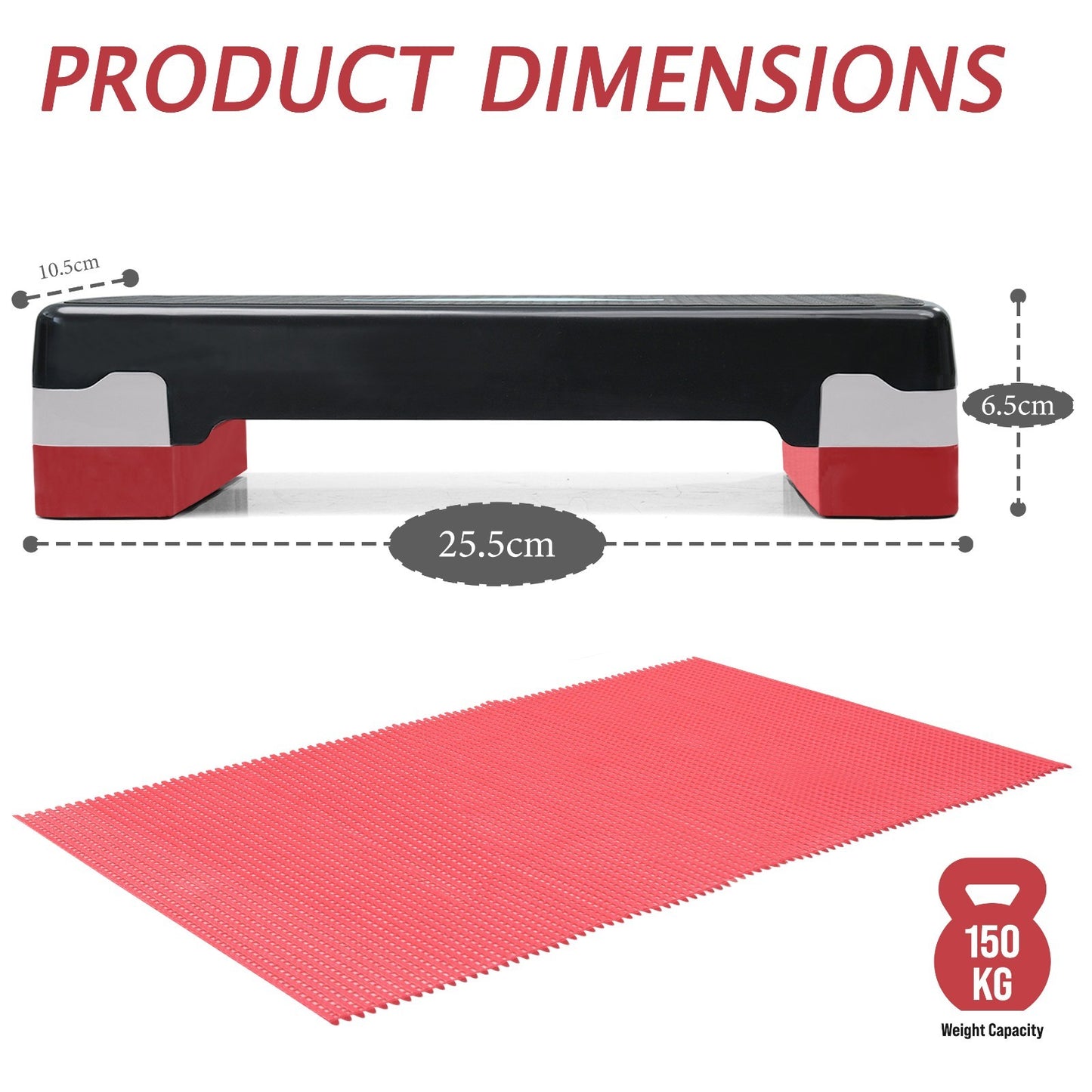 Aerobic Exercise Stepper Durable Non-Slip Mat Adjustable Fitness Yoga Equipment