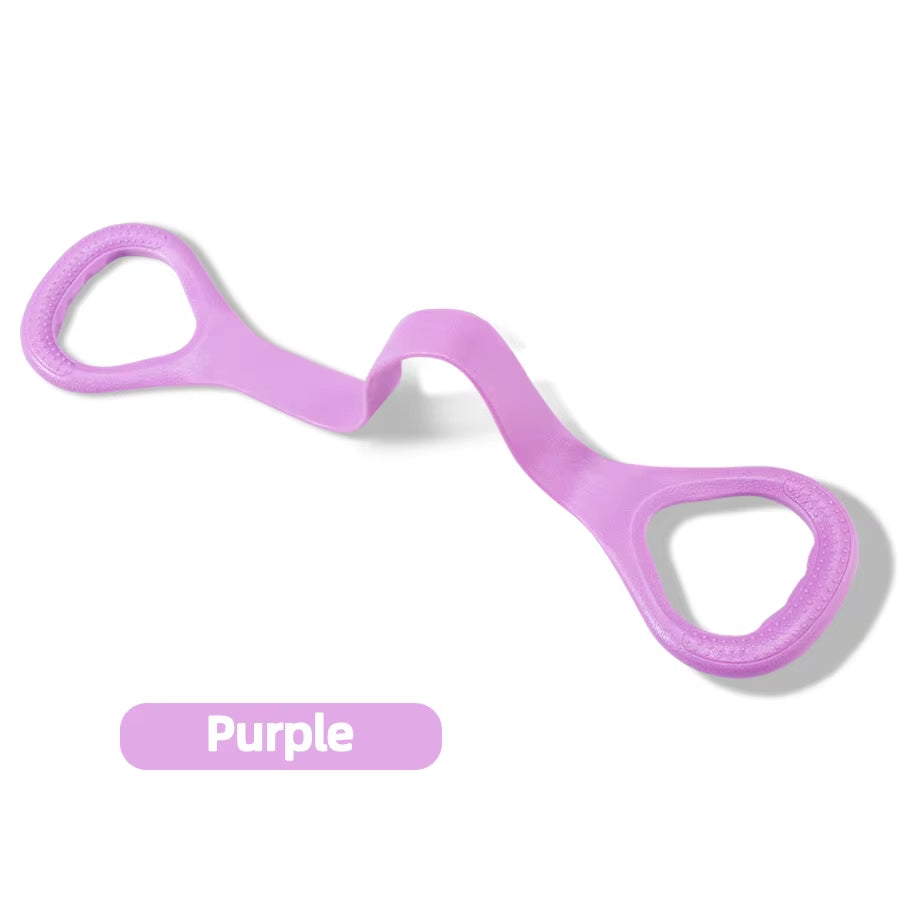 8 Fitness Workout Resistance Band Arm Back Shoulder Exercise Elastic Training Band Yoga Pilates Equipment