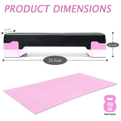 Aerobic Exercise Stepper Durable Non-Slip Mat Adjustable Fitness Yoga Equipment