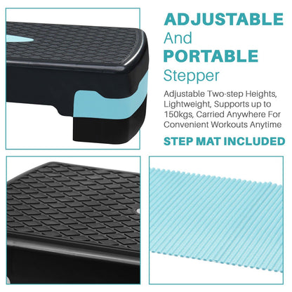 Aerobic Exercise Stepper Durable Non-Slip Mat Adjustable Fitness Yoga Equipment
