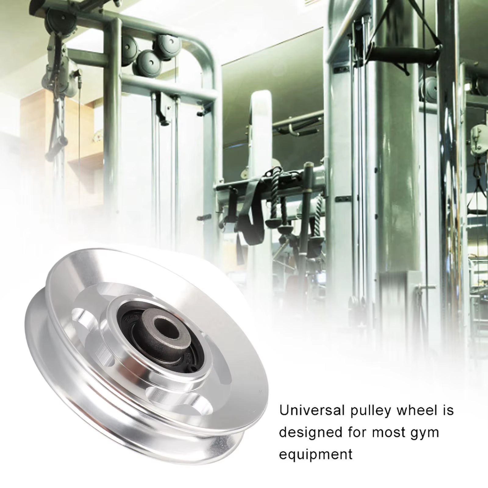 Gym Pulley Aluminium Alloy Fitness Pulley Home Gym Attachments Part Exercise Strength Training Accessory Gym Accessory